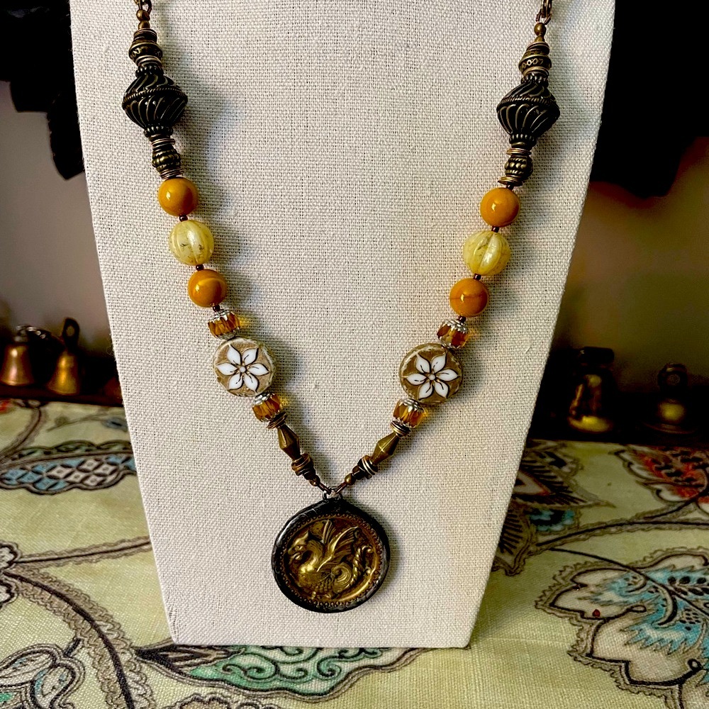 Handmade beaded necklace